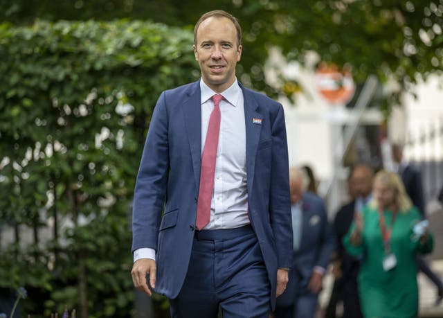 <p>Matt Hancock said he felt a ‘secret shame’ about his dyslexia diagnosis and kept it hidden from his colleagues </p>