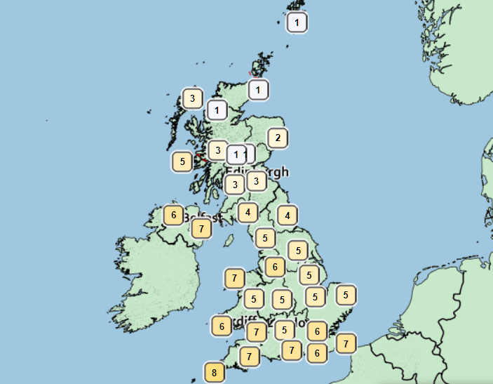 The weather forecast this week shows plunging temperatures