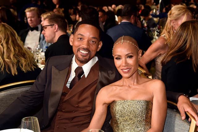<p>Will Smith and Jada Pinkett Smith at the Annual Critics Choice Awards in March 2022</p>