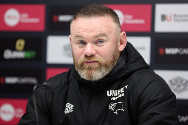 <p>Wayne Rooney is currently in charge of Derby County</p>