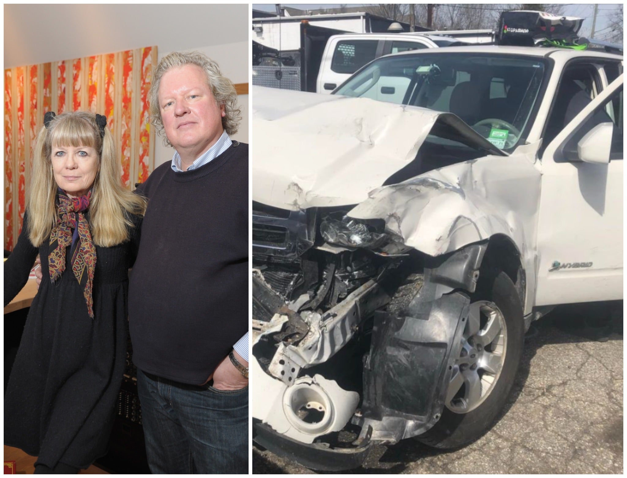 Tina Weymouth and Chris Frantz thanked their ‘guardian angels’ after surviving a serious car crash