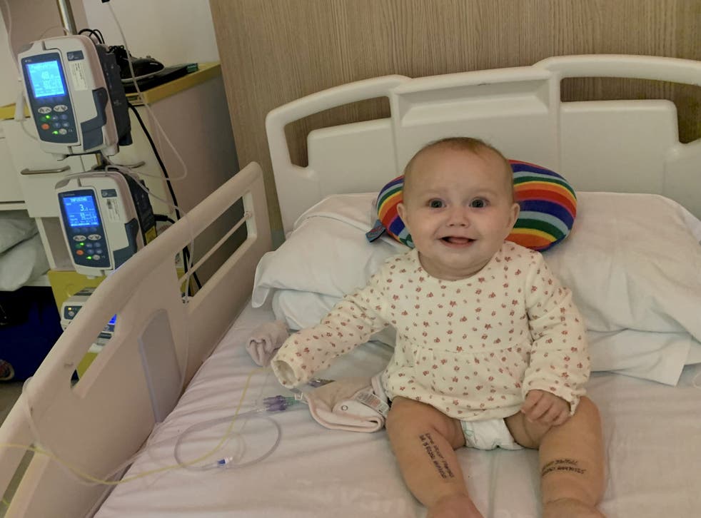 <p>Baby Esmai is currently undergoing chemotherapy for her brain tumour</p>