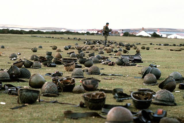 <p>More than 200 British servicemen were killed during the 74-day war in 1982 </p>