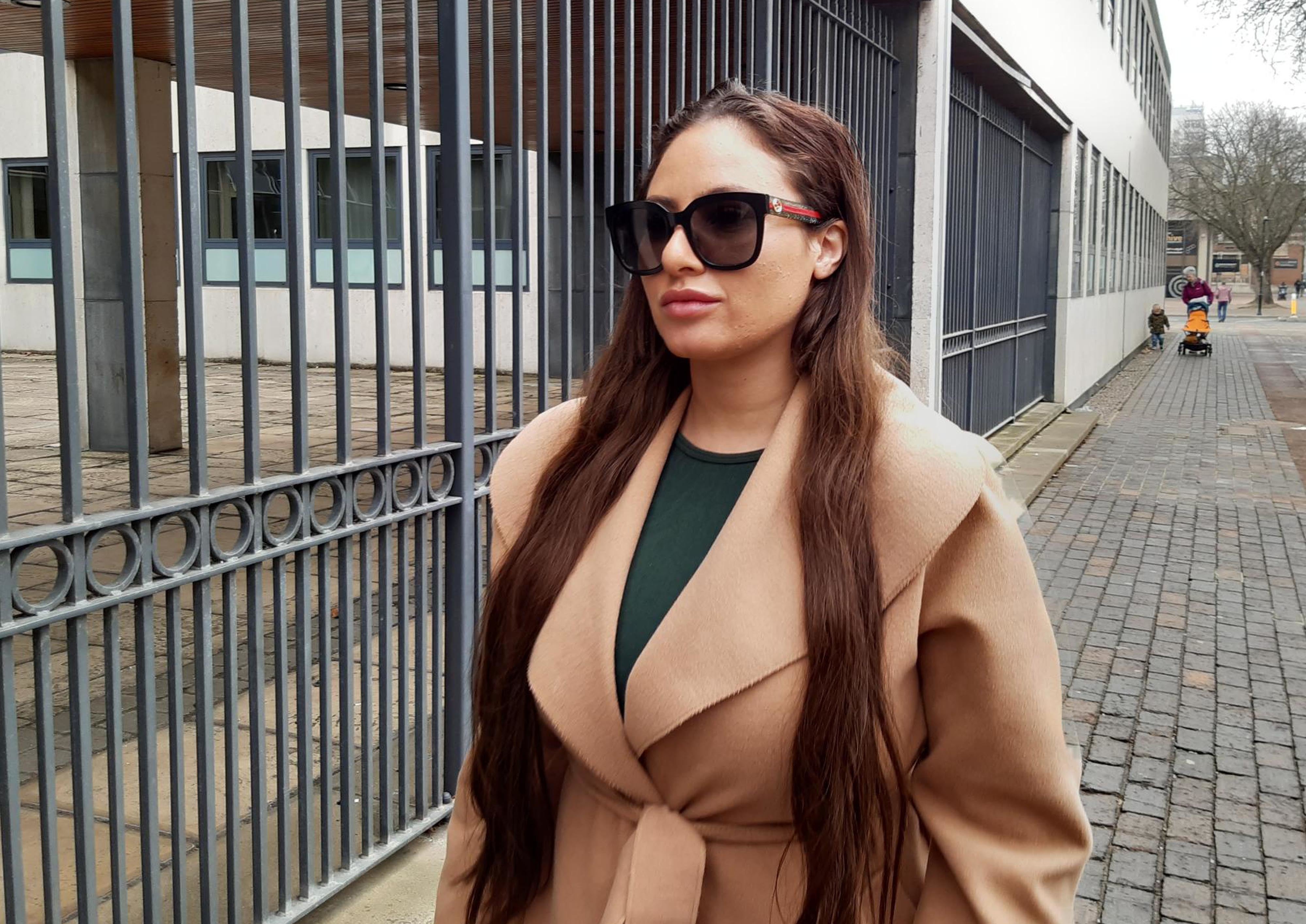 Sherrilyn Speid outside Southend Magistrates’ Court on Monday
