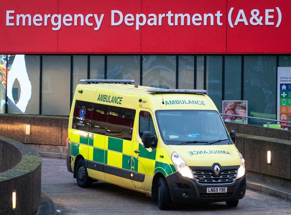 A file image of an ambulance outside an Accident and Emergency department (PA)