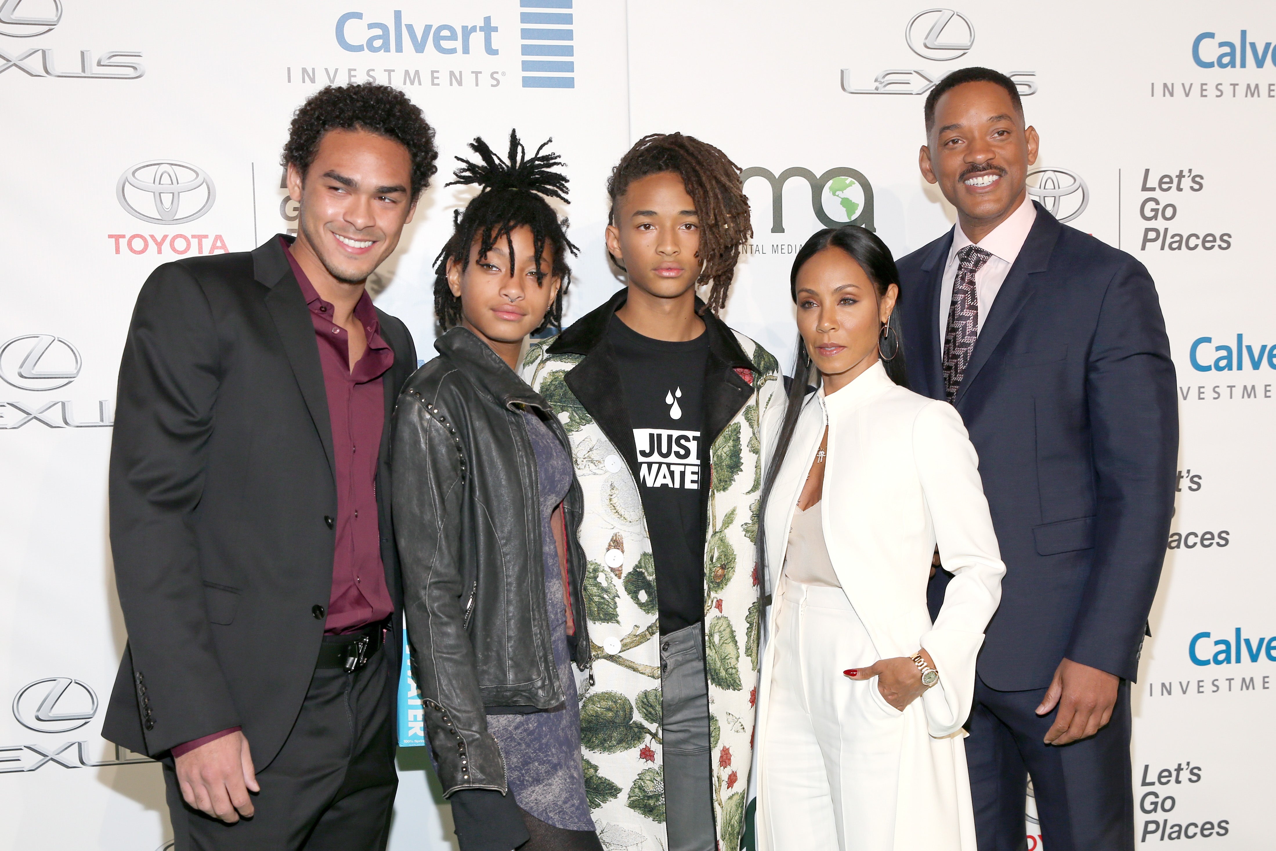 Will Smith and his family in October 2016