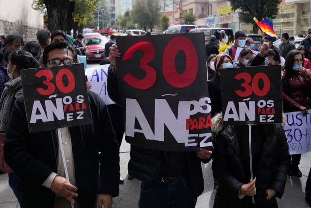 BOLIVIA-EXPRESIDENTA JUICIO