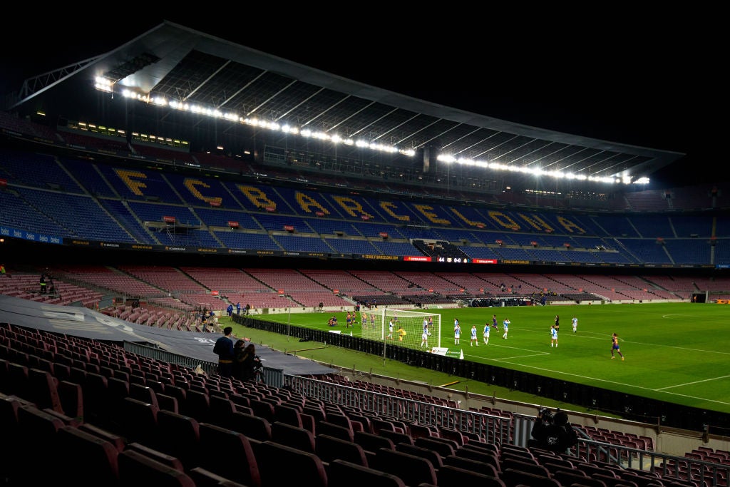 Barcelona hosted Espanyol behind closed doors in January 2021 - tonight’s match could see a full house