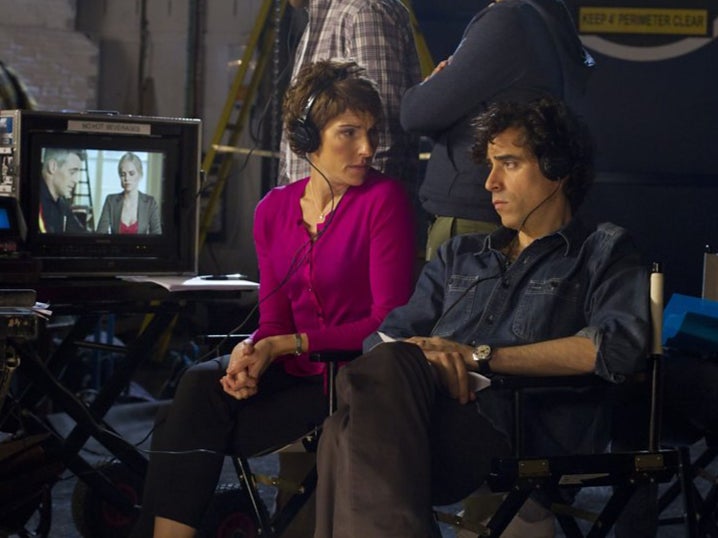 Tamsin Greig and Mangan in ‘Episodes’