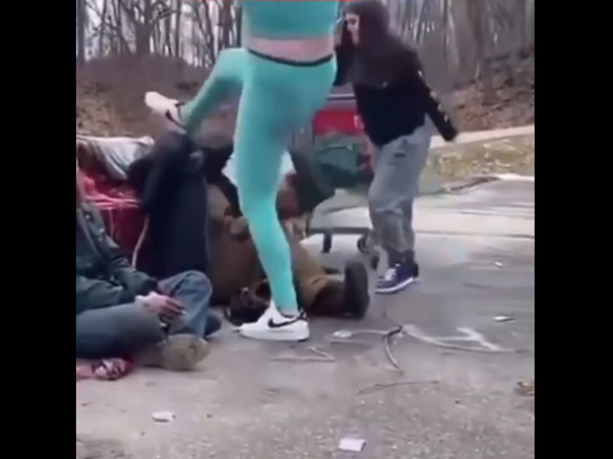 Teenage girls arrested on tip from their moms after video ‘shows them attacking homeless people’