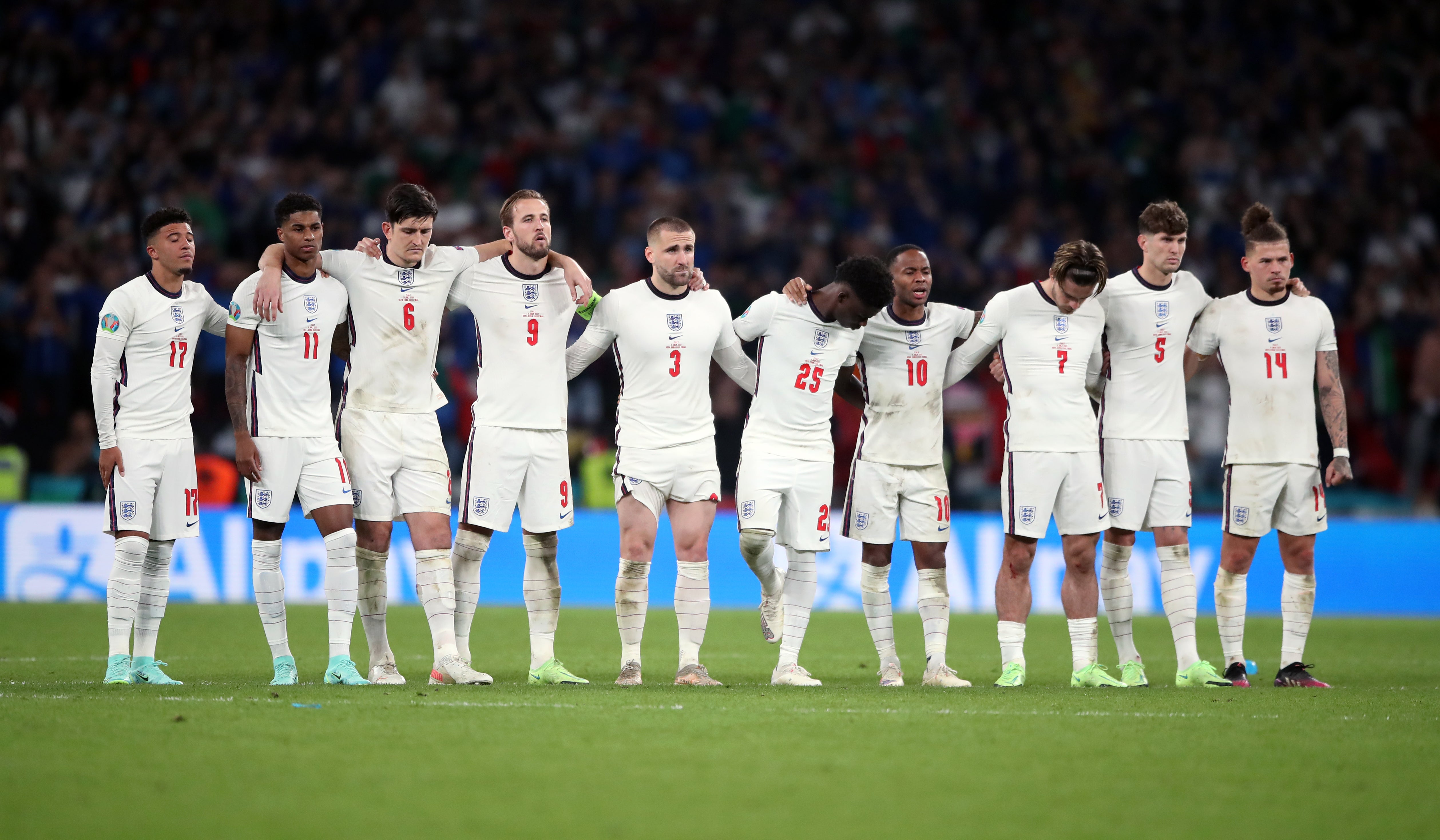 England lost the Euro 2020 final on penalties to Italy (Nick Potts/PA).