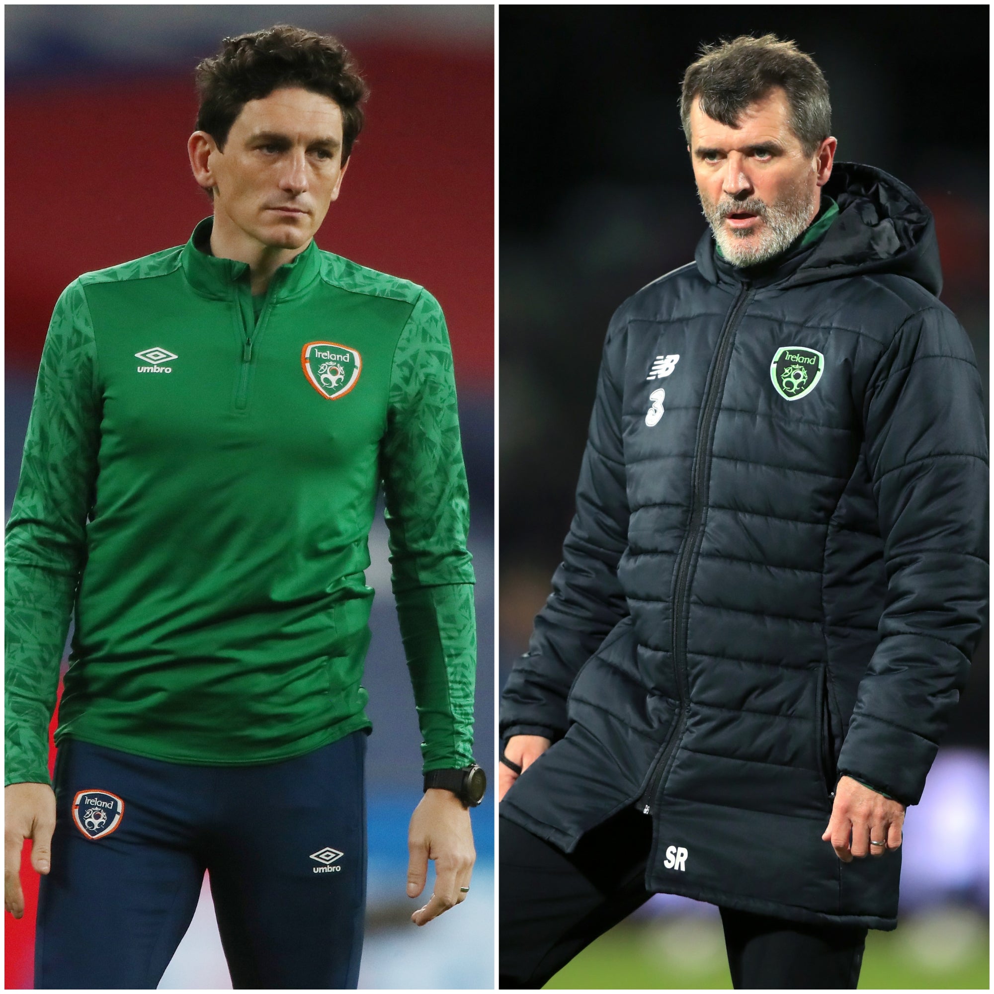 Keith Andrews and Roy Keane (Nick Potts/Simon Cooper/PA)