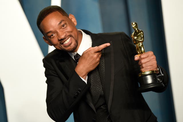 <p>Actor Will Smith struck Chris Rock moments before he accepted the Best Actor Oscar on Sunday </p>