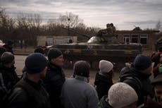 After Russian forces pull back, a shattered town breathes