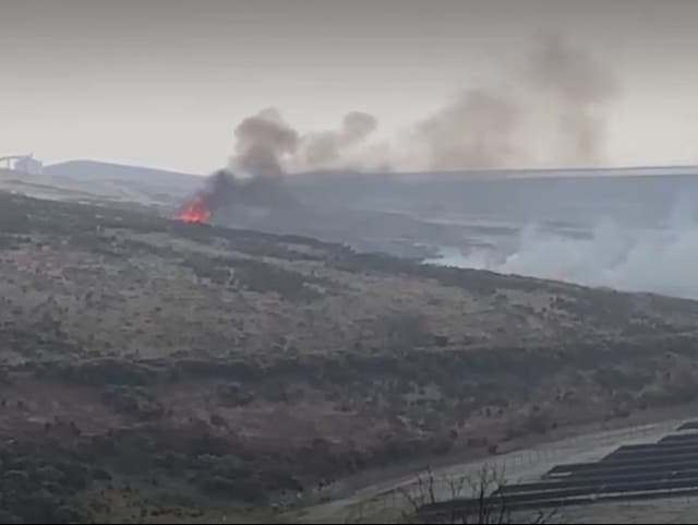 <p>A wildfire broke out on Dartmoor National Park</p>