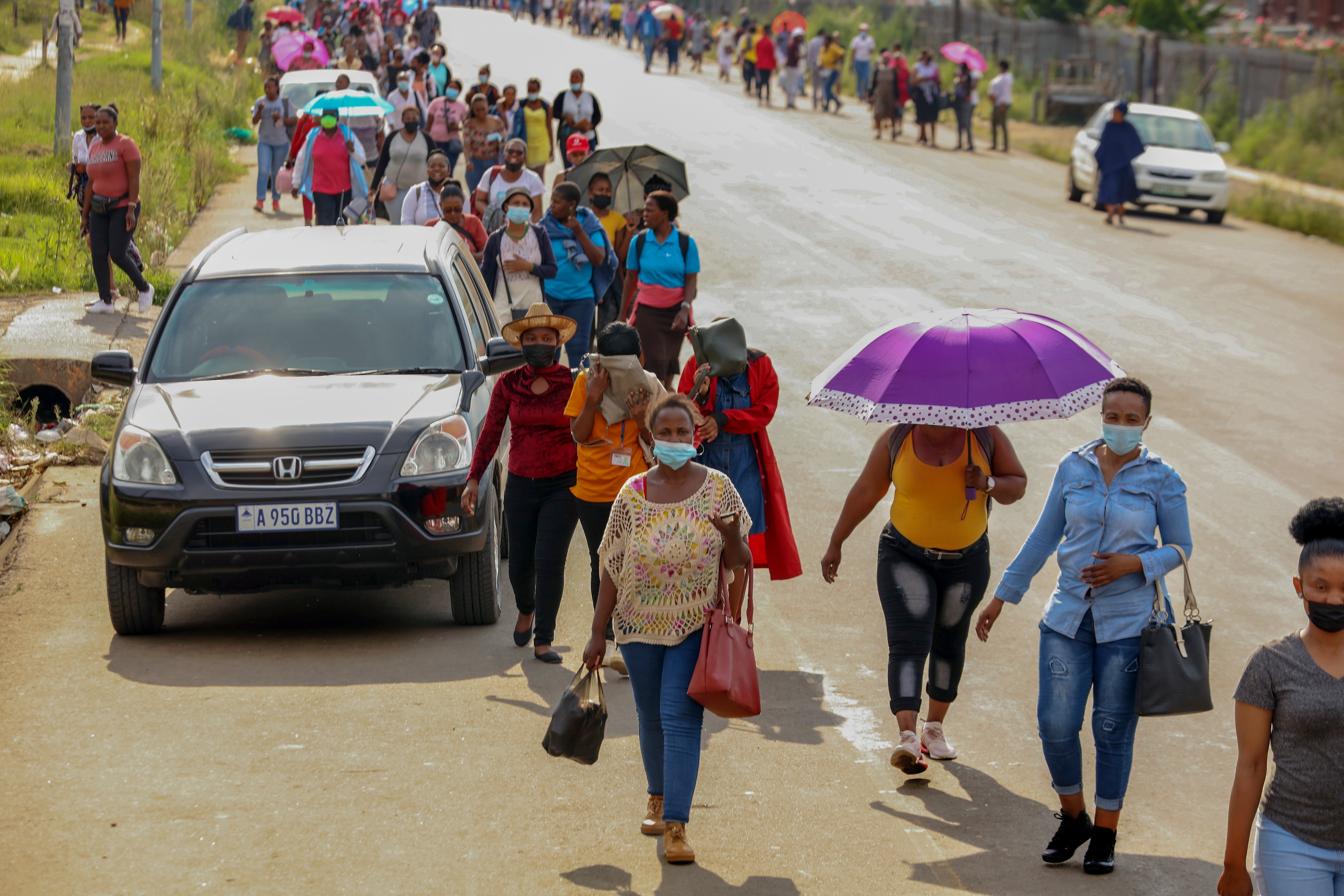 Pandemic Africa Lesotho Women Factory Workers