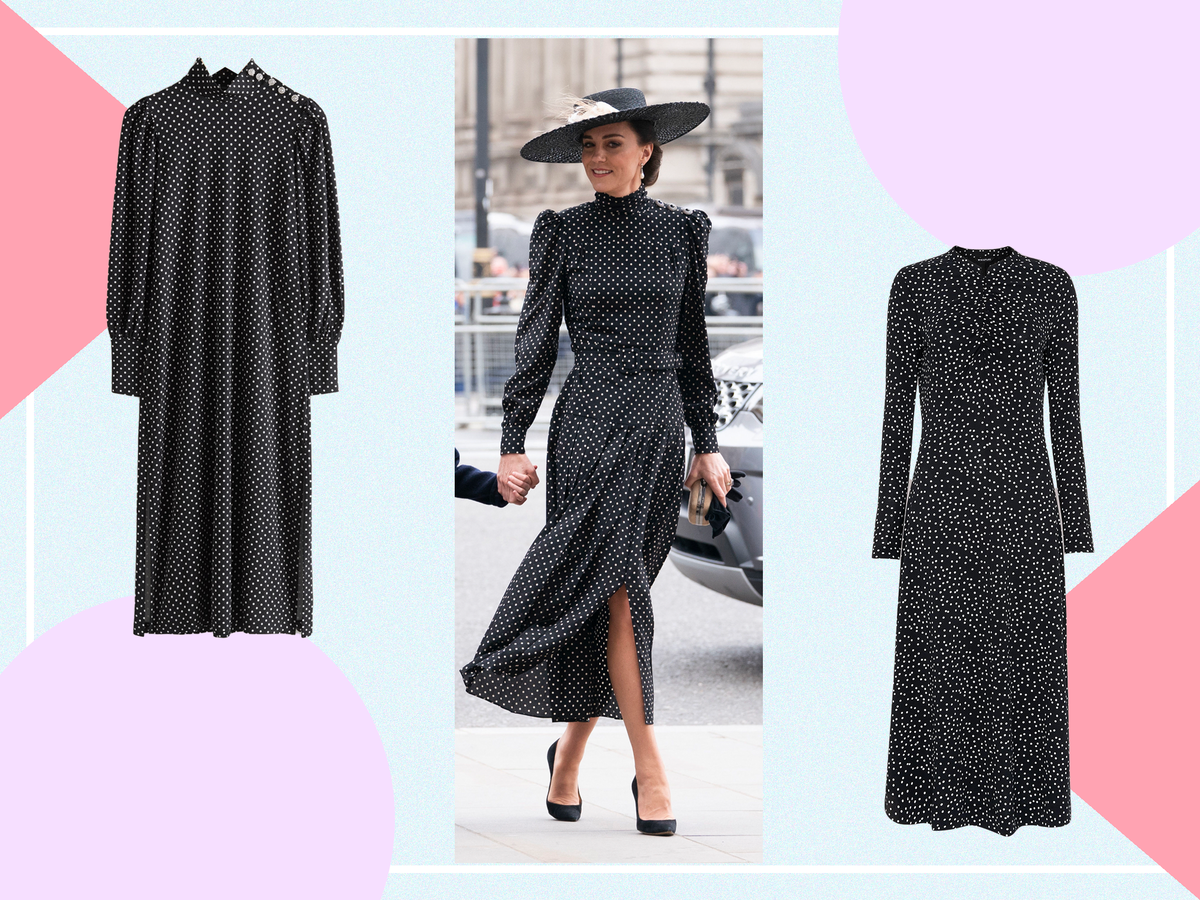 Kate Middleton’s dress today: Dupes of the Alessandra Rich polka dot gown