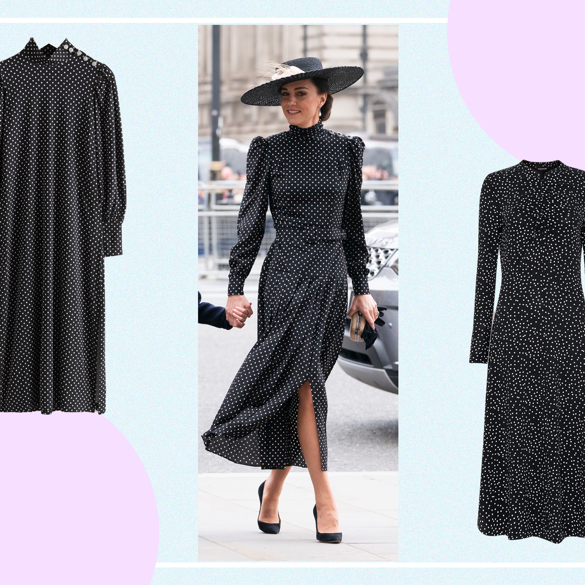 Kate middleton top dot dress