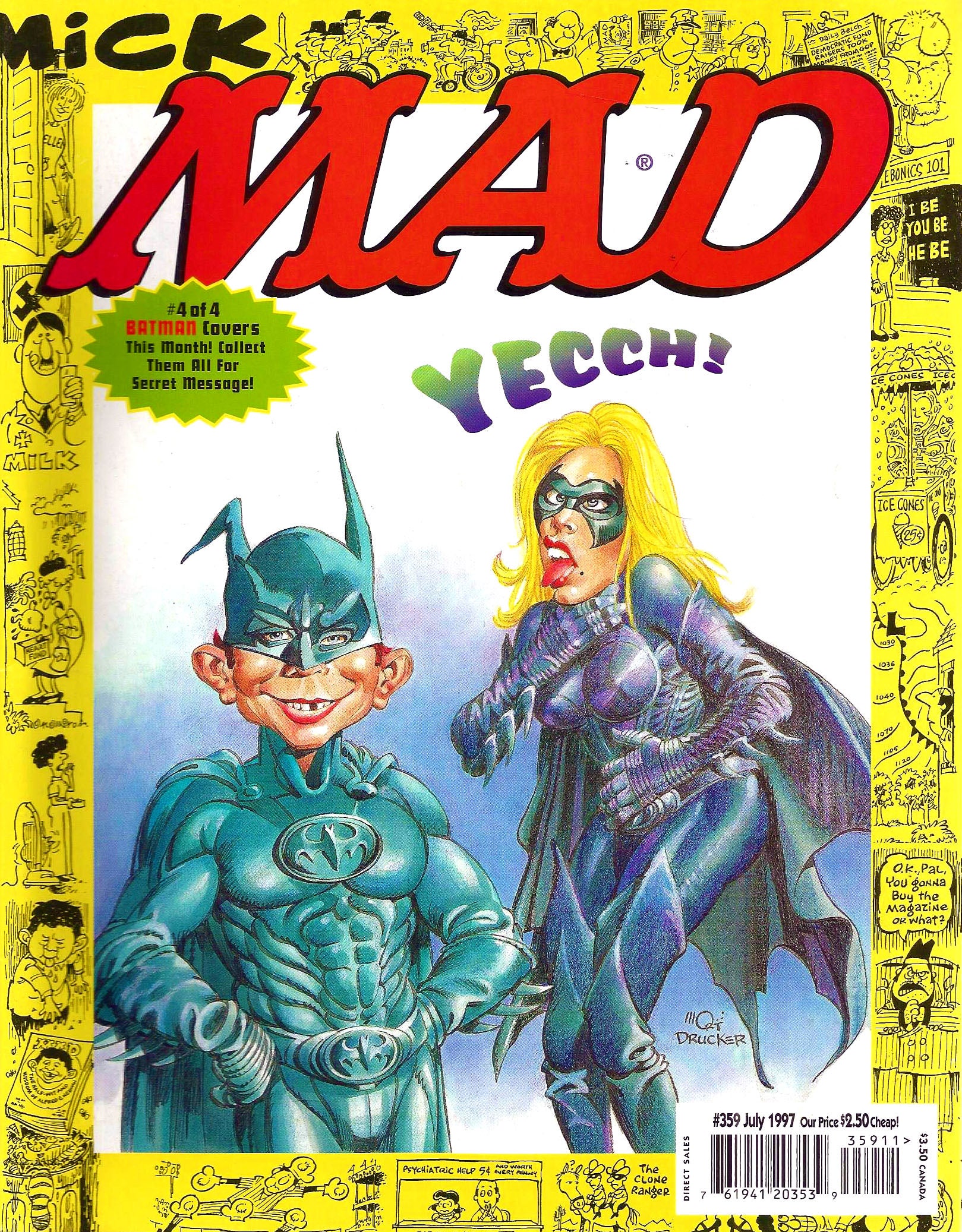 ‘Mad Magazine’ mocks ‘Batman & Robin’ in a July 1997 cover story
