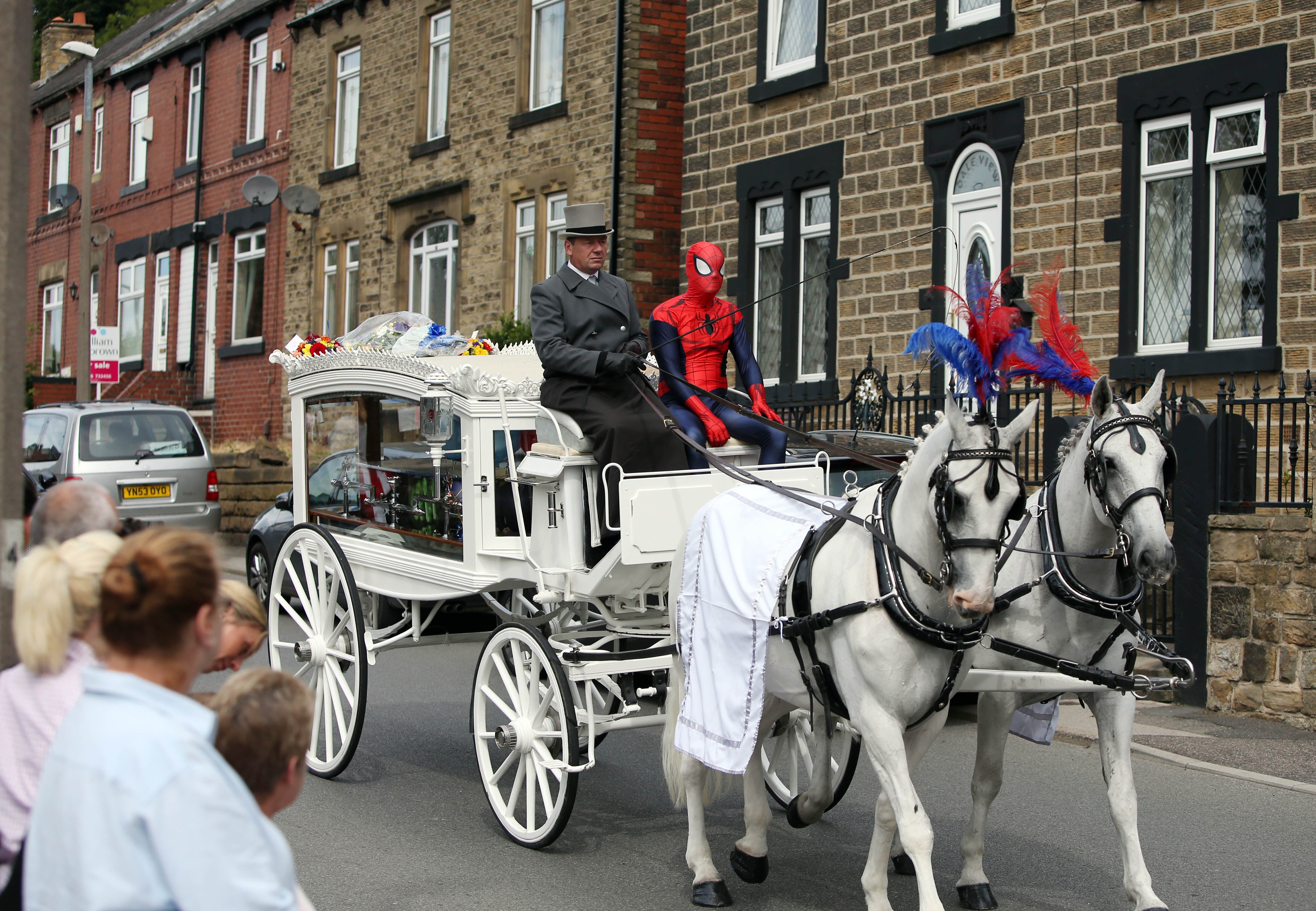 Conley’s funeral procession after his tragic death