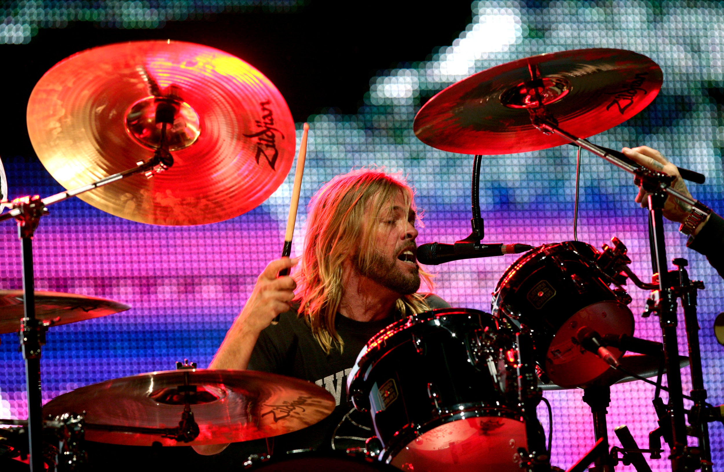 The Foo Fighters performing live at the V Festival (PA)