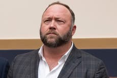 Alex Jones says Sandy Hook families are ‘demonising’ him as he finally appears at deposition after paying $75k fines