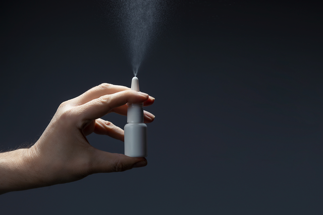 <p>Representational: An example of a nasal spray </p>