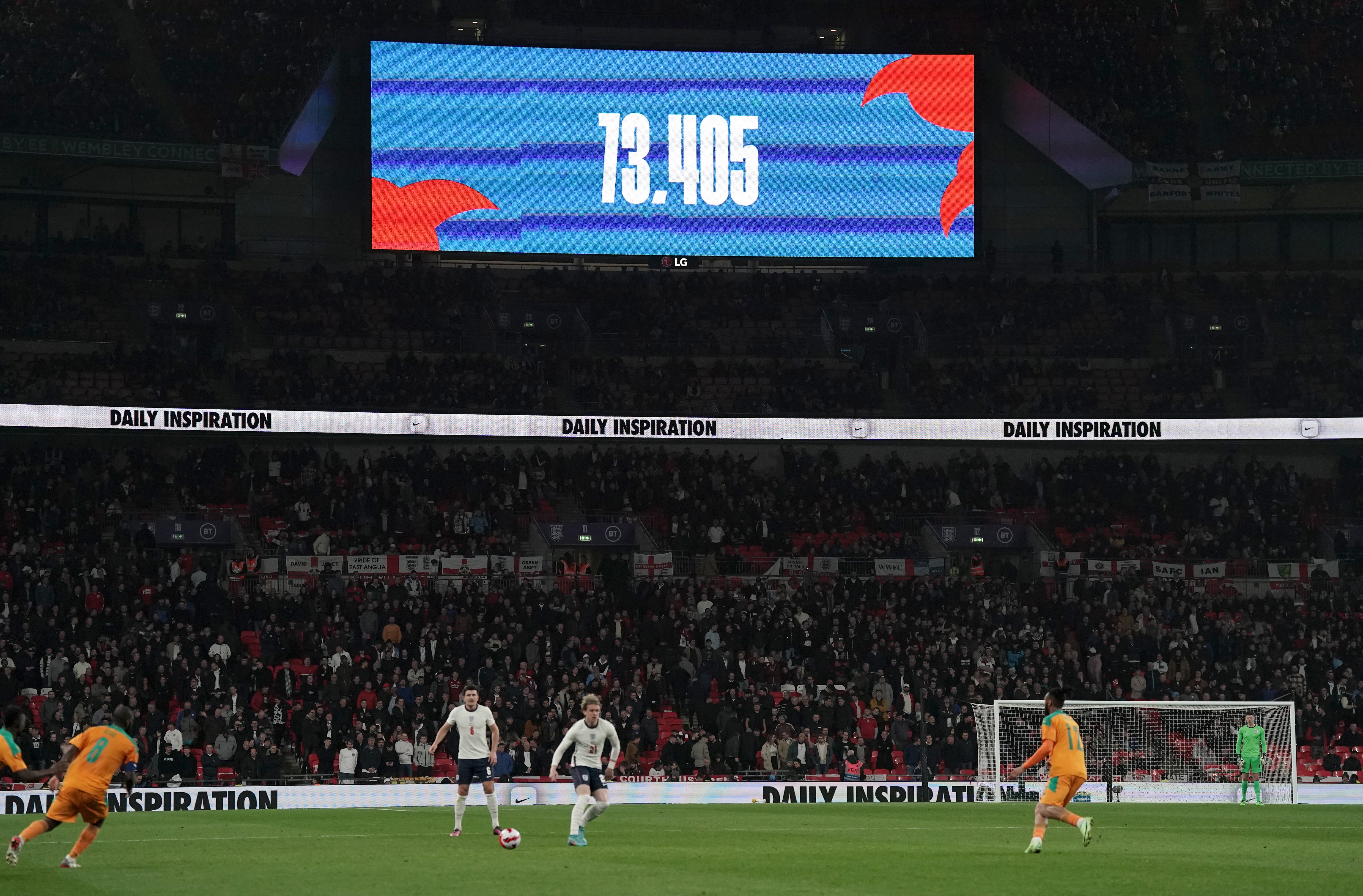There were long waits for football fans following an international friendly match at Wembley Stadium, London, on Tuesday night (Nick Potts/PA)