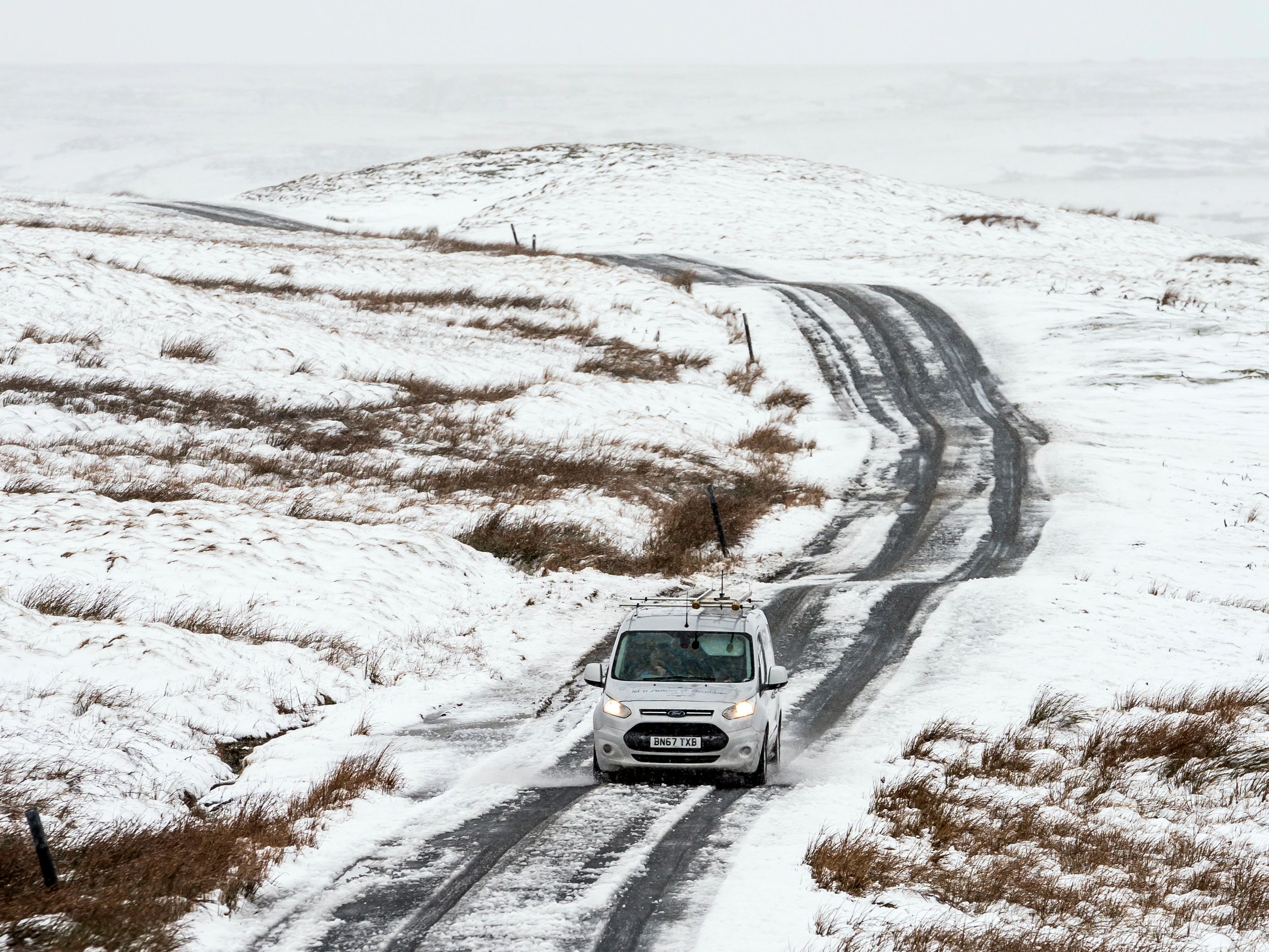 Colder air is expected to move southwards on Wednesday, bringing a return to the wintry conditions experienced by many during Storm Eunice last month