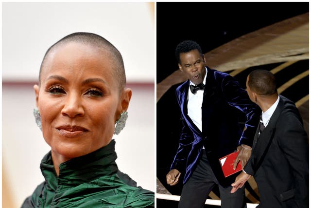 <p>Will Smith slapped Chris Rock across the face after he joked about Jada Pinkett Smith’s shaved head</p>