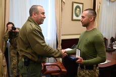 Ukraine gives bravery award to Snake Island soldier who told Russian warship to ‘go f*** yourself’