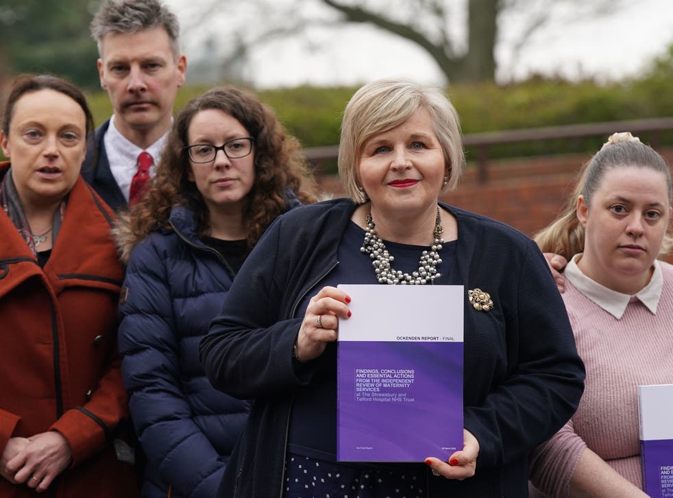 <p>Donna Ockenden, chair of the independent review with families affected by incidents at the Shrewsbury trust</p>