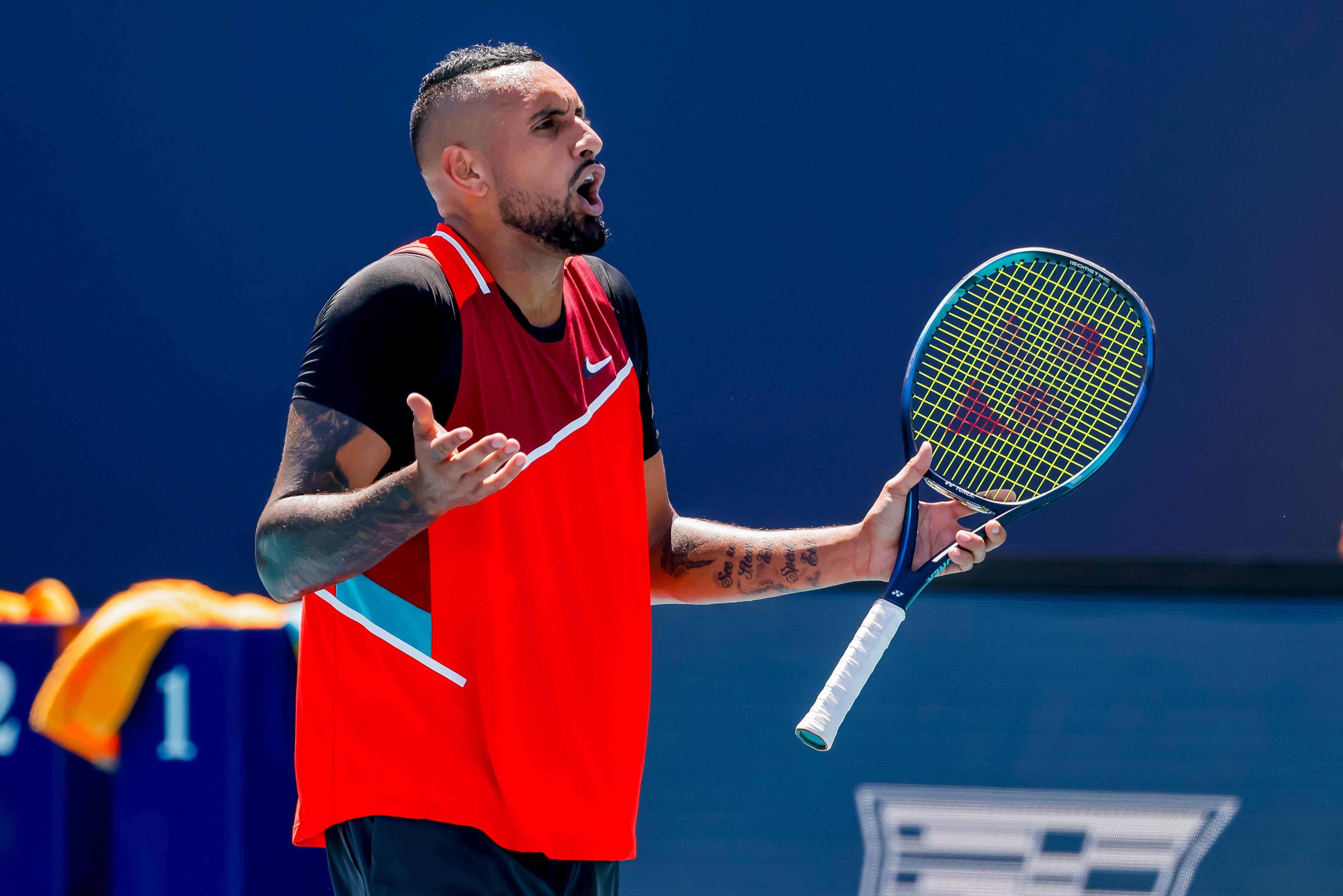 Nick Kyrgios docked a game during chaotic defeat to Jannik Sinner at Miami Open The Independent