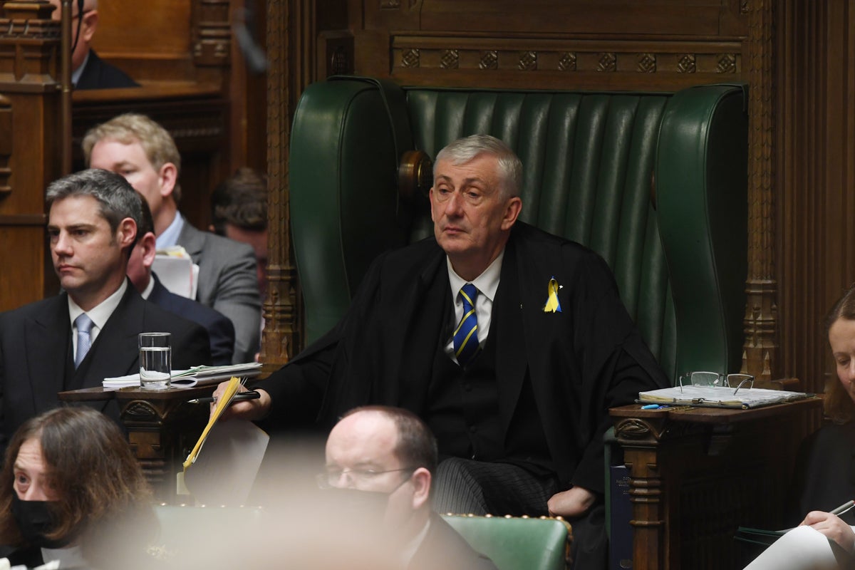 Commons Speaker tells Tory MPs to shut up during Prime Minister's Questions  | The Independent