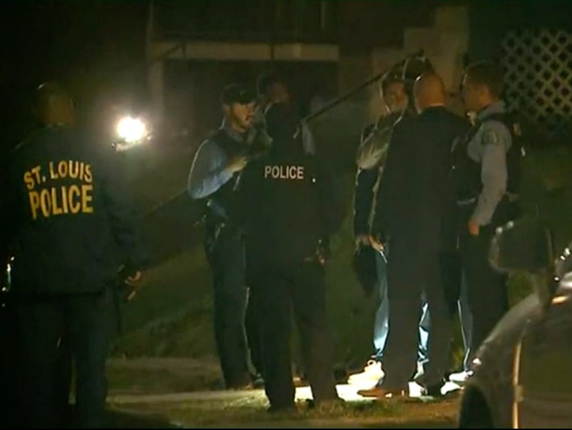 <p>St. Louis police outside the home where a 10-year-old boy shot and killed his 12-year-old brother with a gun they found inside the house. The boys were reportedly playing with the gun when the shooting occurred.</p>