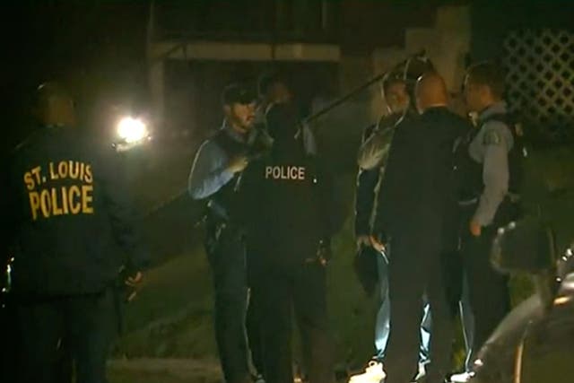 <p>St. Louis police outside the home where a 10-year-old boy shot and killed his 12-year-old brother with a gun they found inside the house. The boys were reportedly playing with the gun when the shooting occurred.</p>