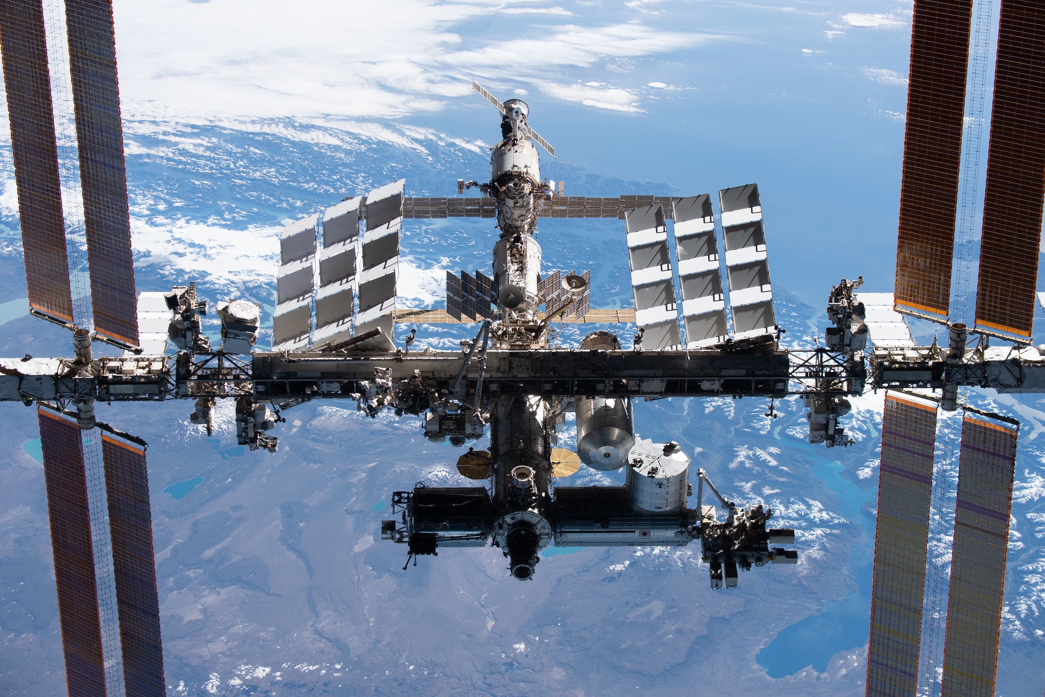 The international space station is nudged a little higher with every spaceship that docks