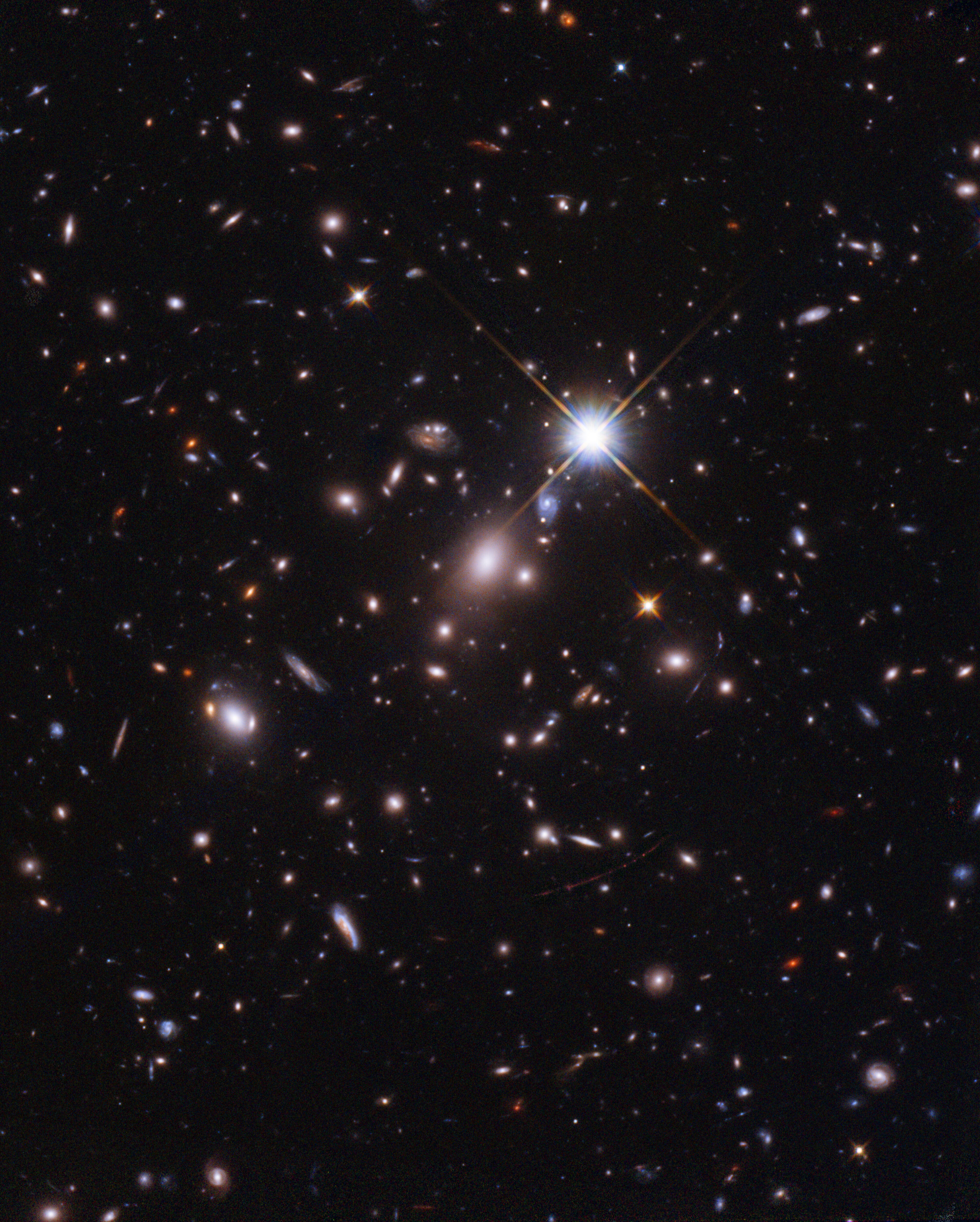 A Hubble image of distant stars