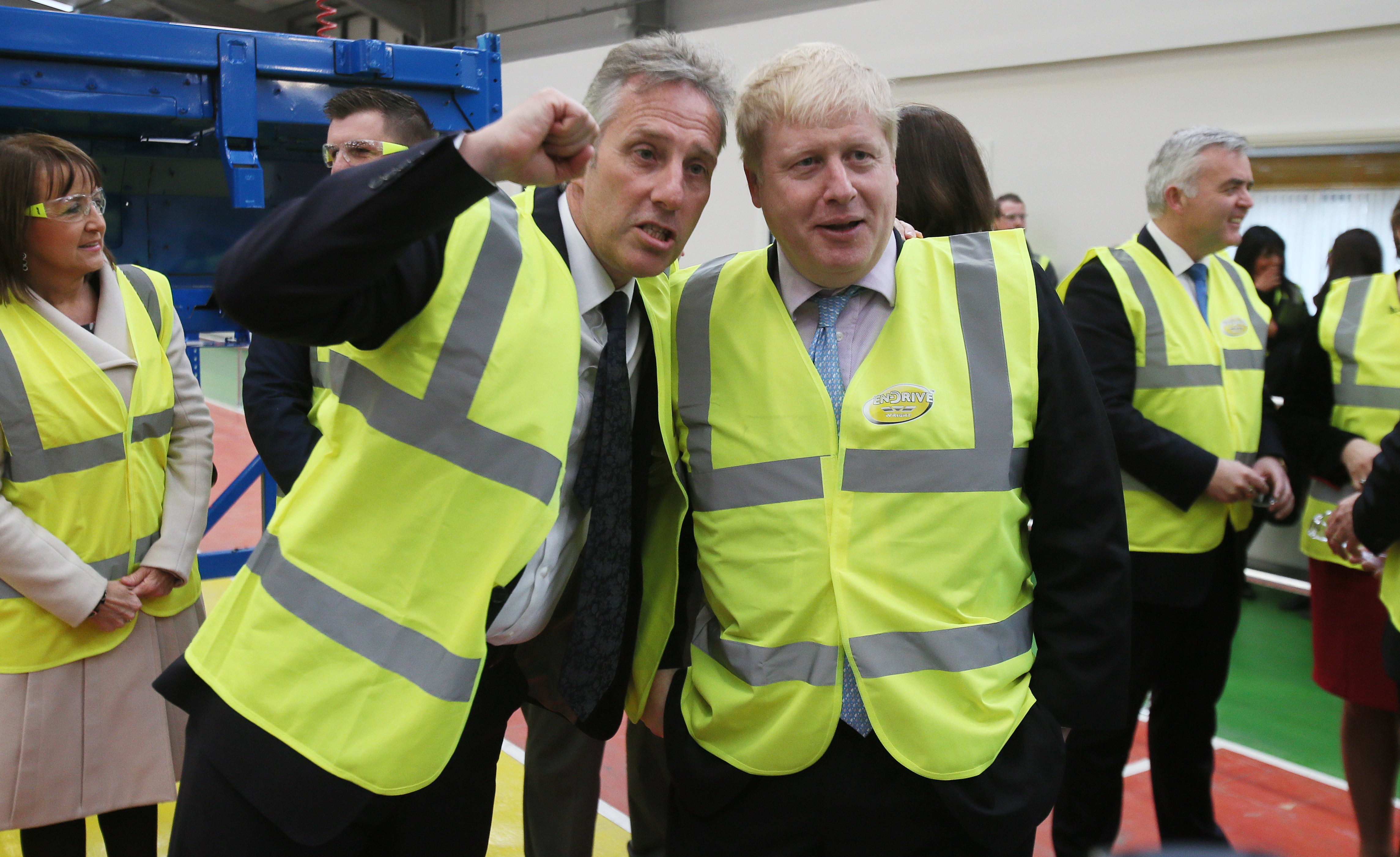 Ian Paisley Jr with Boris Johnson when he was mayor of London (Niall Carson/PA)