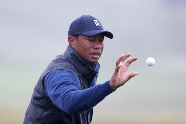 Tiger Woods has yet to rule himself out of competing in the 86th Masters (Niall Carson/PA)