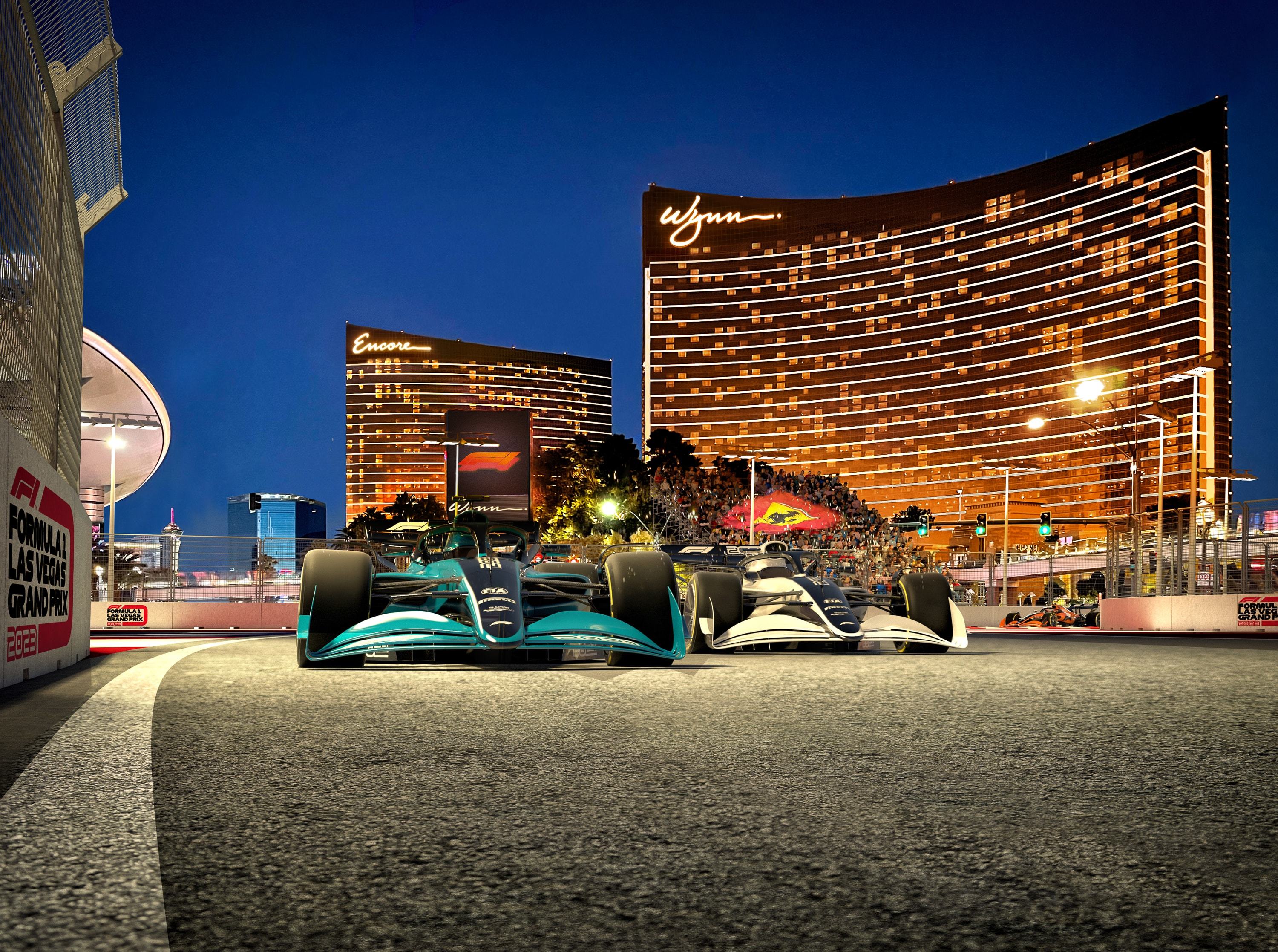 An artist’s impression of the Las Vegas Grand Prix