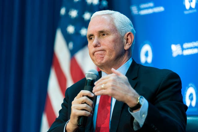 <p>Former vice president Mike Pence at the University of Virginia has reignited a debate over free speech on the Charlottesville campus</p>