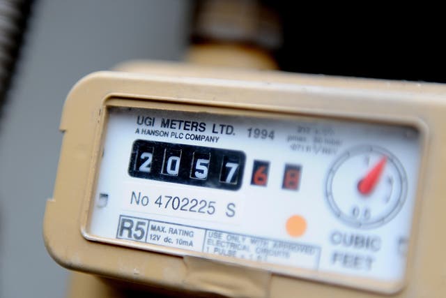 <p>A reading on a domestic household gas meter</p>