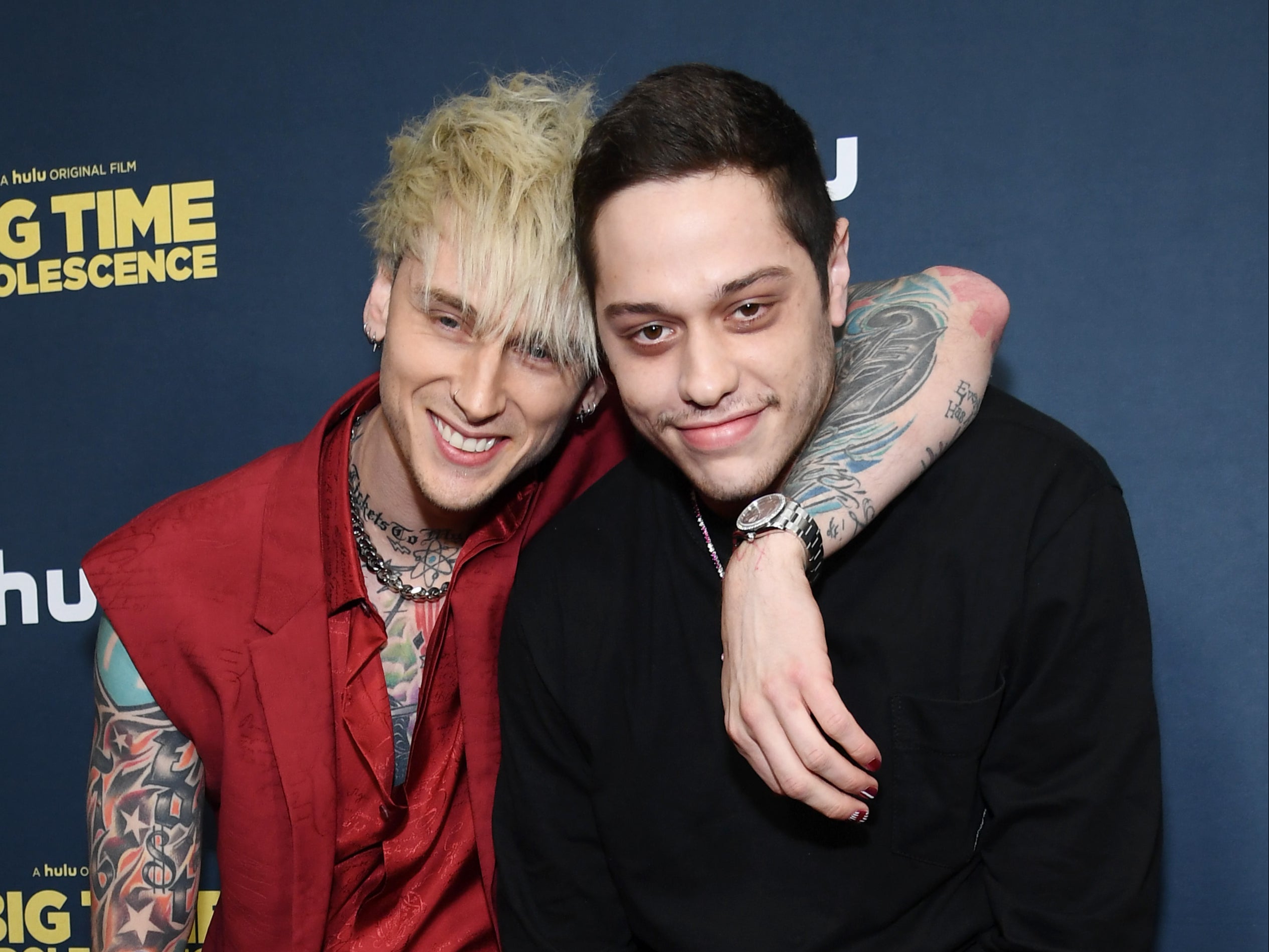 Machine Guy Kelly and Pete Davidson in March 2020