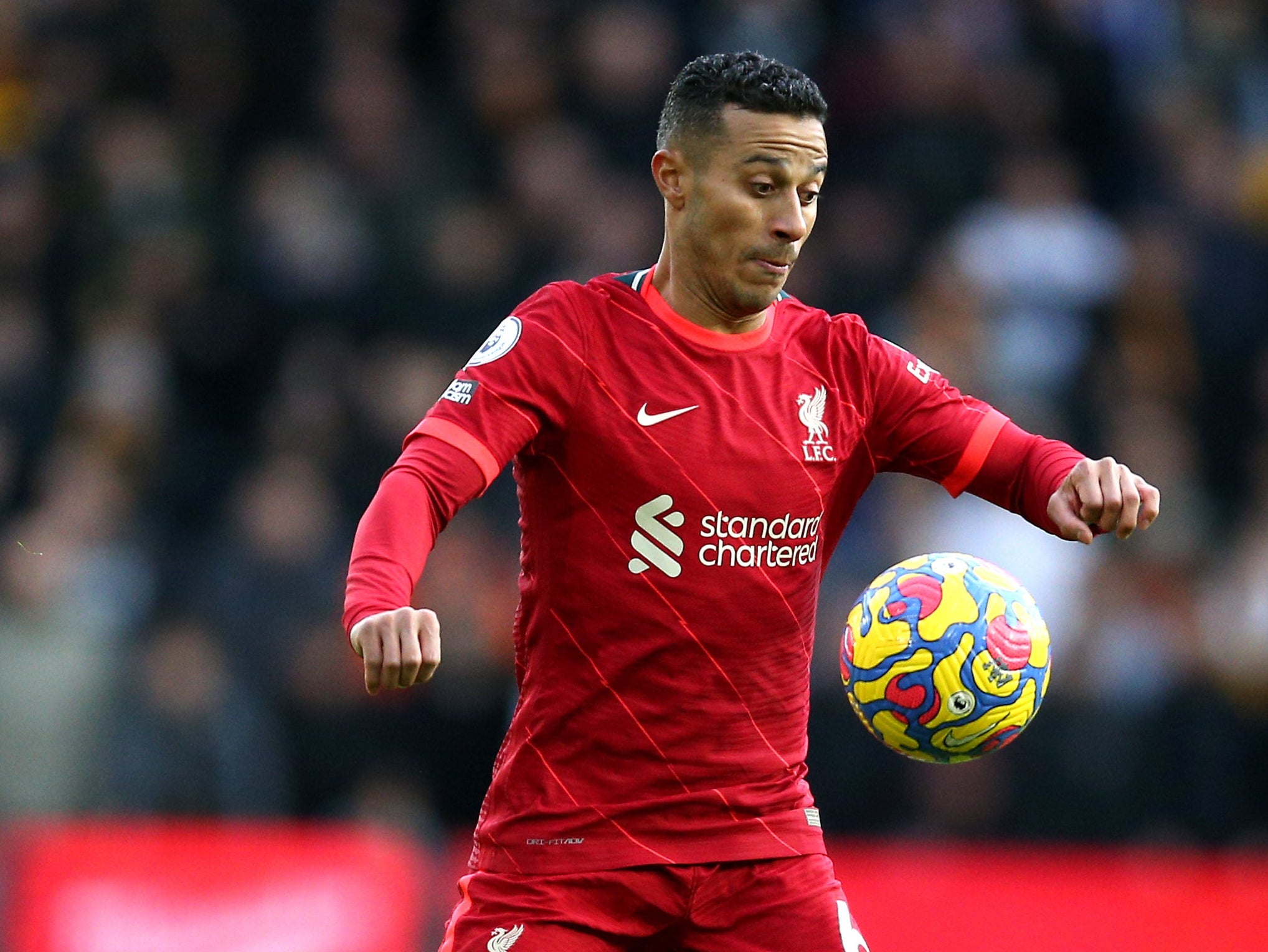 Liverpool midfielder Thiago Alcantara is relishing the challenge which April presents (Peter Byrne/PA)