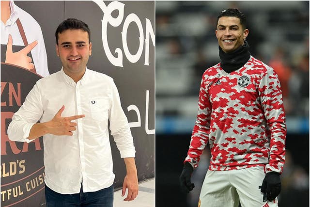 <p>TikTok-famous Turkish chef Czn Burak (L) and Cristiano Ronaldo are reportedly set to open a restaurant in London</p>