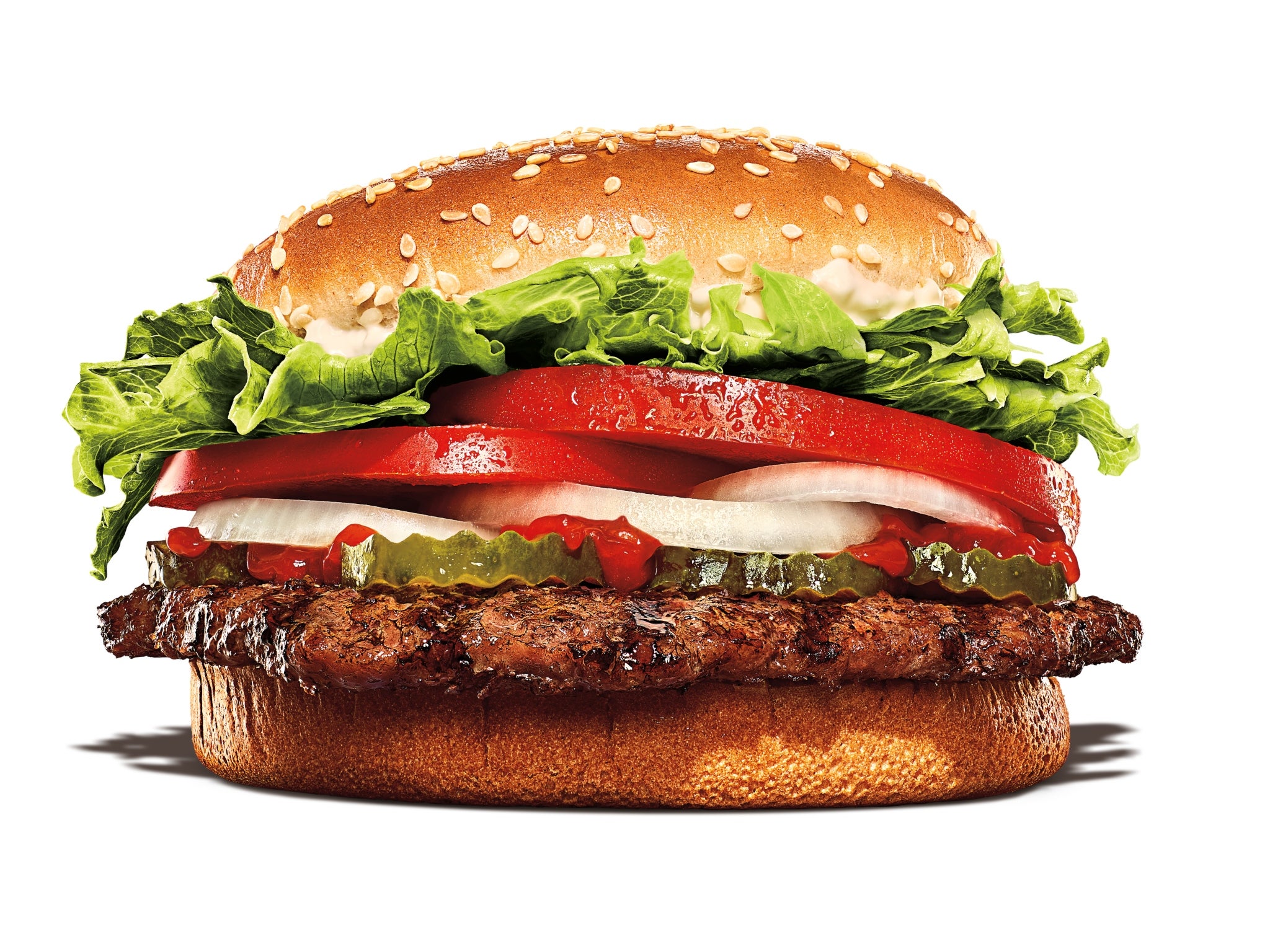Burger King Whopper 35 per cent smaller than portrayed in ads, lawsuit says The Independent