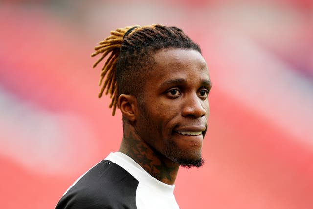 Wilfried Zaha could yet play against Arsenal on Monday night (Adam Davy/PA)