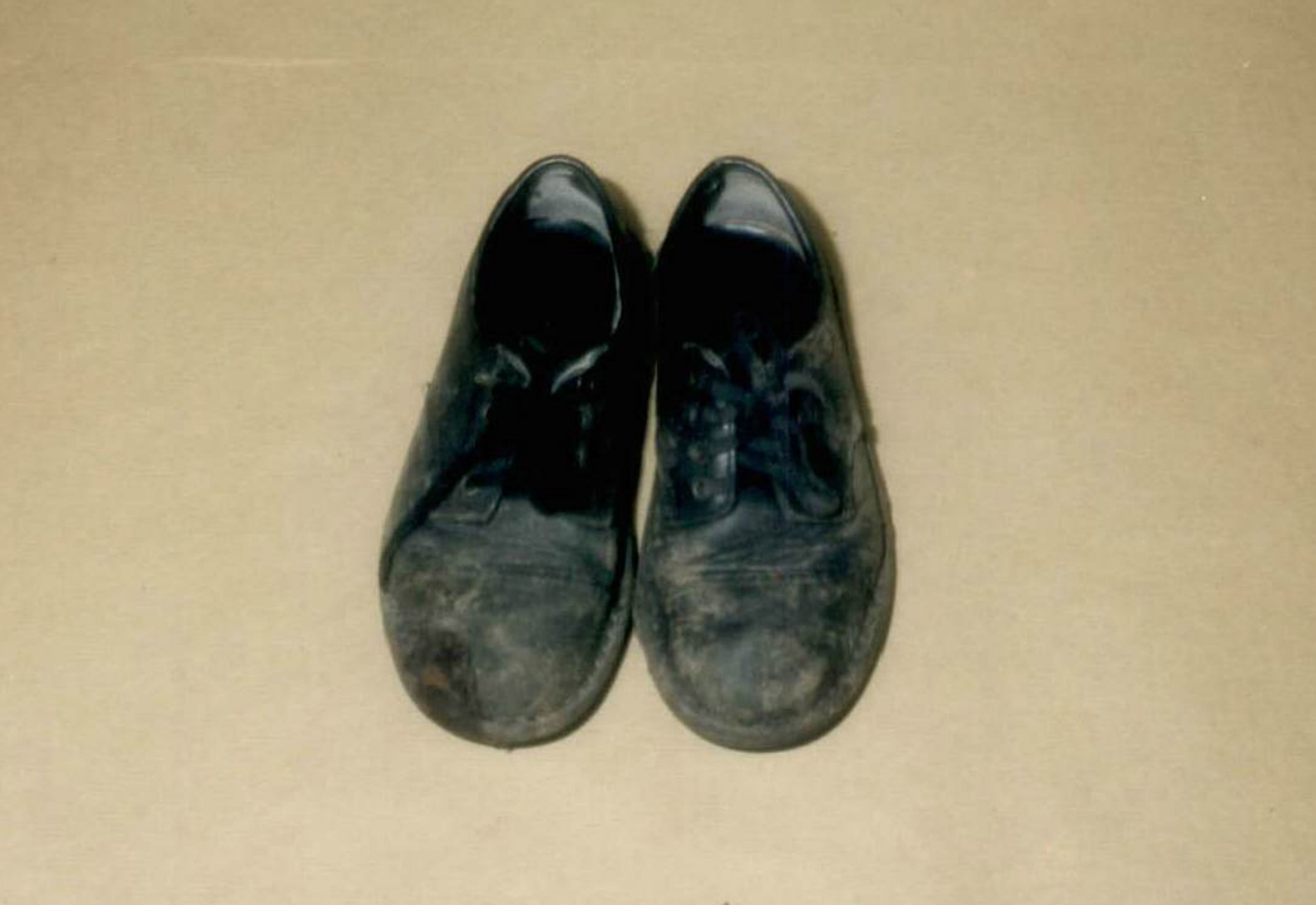 The shoes Rikki Neave was wearing when he was killed and were recovered from a bin near to the spot where his body was found (CPS/PA)