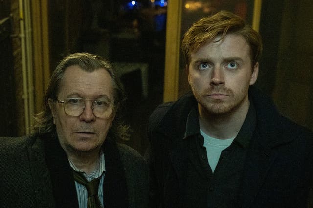 <p>Gary Oldman and Jack Lowden in ‘Slow Horses’ </p>